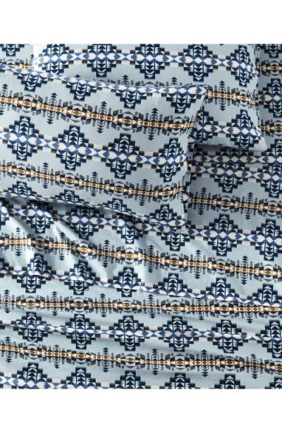 Pendleton Flannel Sheet Set In Blue