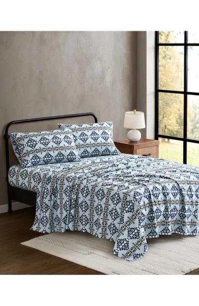 Pendleton Flannel Sheet Set In Blue
