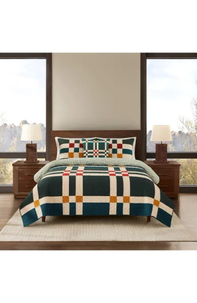 Pendleton Four Square Quilt & Shams Set In Green