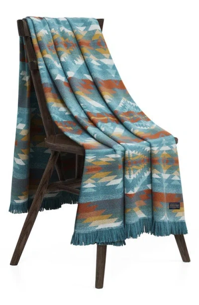 Pendleton Summerland Jacquard Throw Blanket In Blue