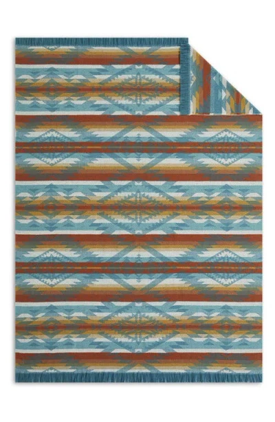 Pendleton Summerland Jacquard Throw Blanket In Blue