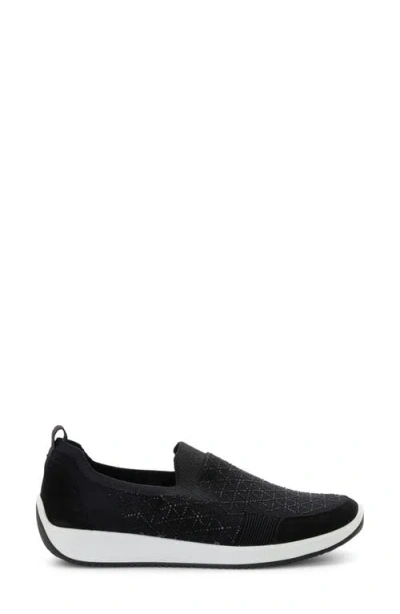 Ara Lisbon Lace-up Sneaker In Black