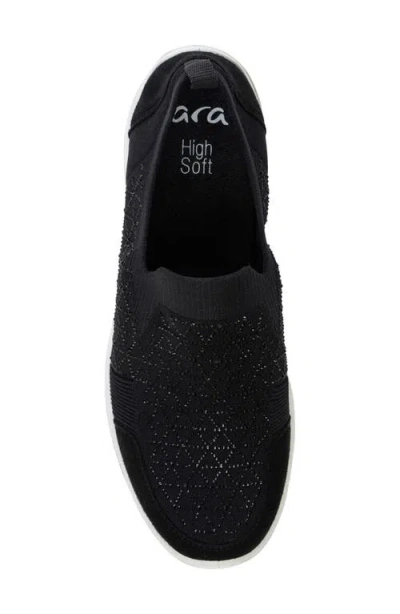 Ara Lisbon Lace-up Sneaker In Black