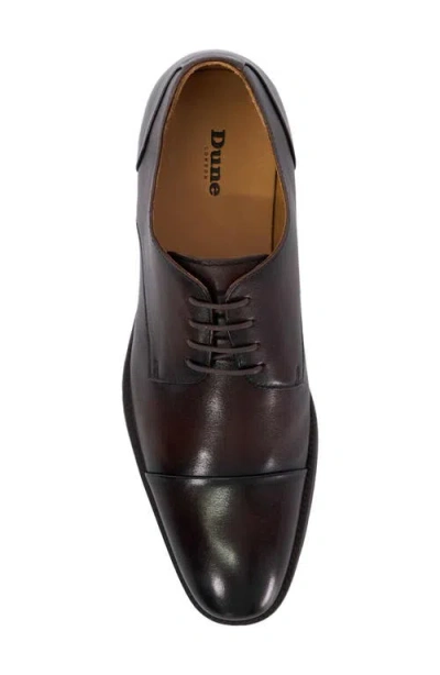 Dune London Suffix Plain Toe Oxford In Brown