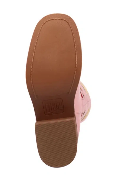 Dingo Bloom Embroidered Boot In Pink