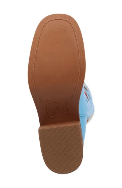 Dingo Bloom Embroidered Boot In Blue