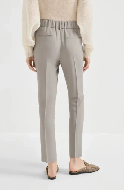Brunello Cucinelli Tailored Jogger Trousers In Gray