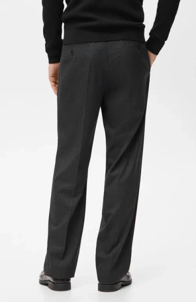 Mango Relaxed Fit Pleated Pants In Multi