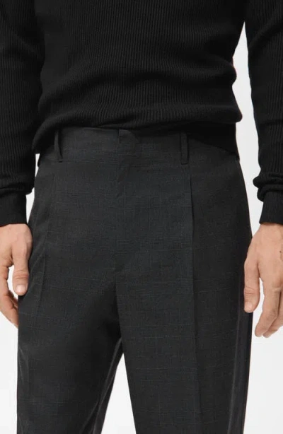 Mango Relaxed Fit Pleated Pants In Multi