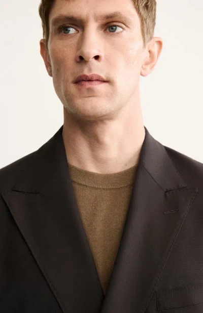 Mango Double Breasted Wool Jacket In Multi