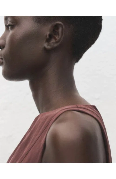 Mango Paneled Minidress In Brown