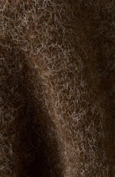 Mango Fringed Shawl In Brown