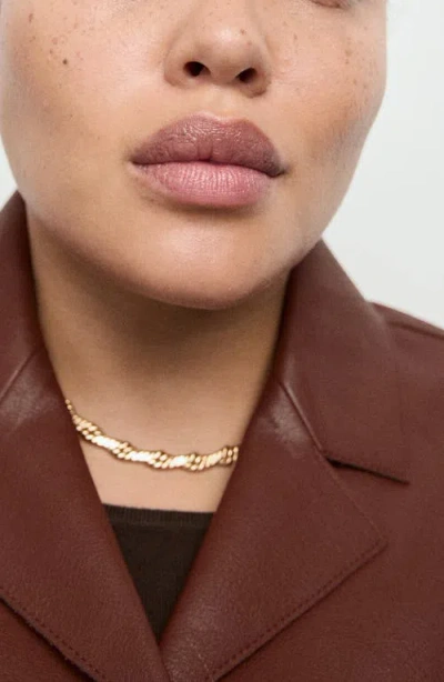 Mango Faux Leather Jacket In Multi