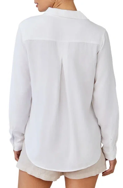 Bella Dahl Classic Button-up Shirt In White