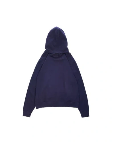 Vowels Double Scribble Hoodie In Blue