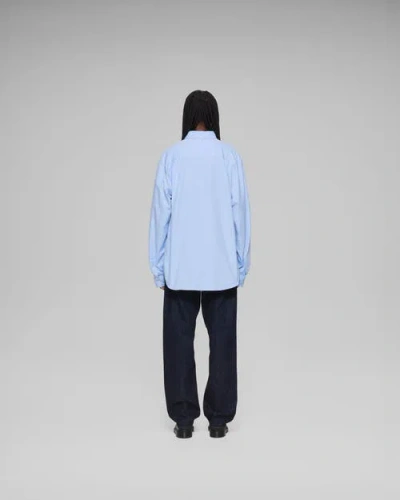 Vowels Cashmere Button Down Shirt In Blue