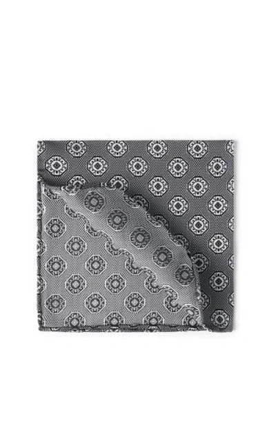 Brunello Cucinelli Pocket Square With Pattern In Gray