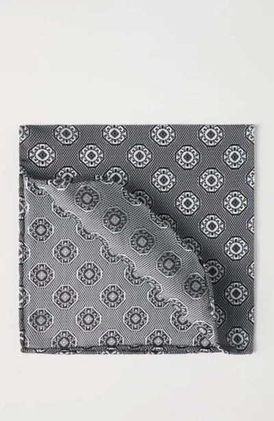 Brunello Cucinelli Pocket Square With Pattern In Gray