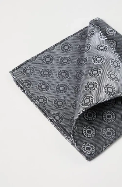 Brunello Cucinelli Pocket Square With Pattern In Gray