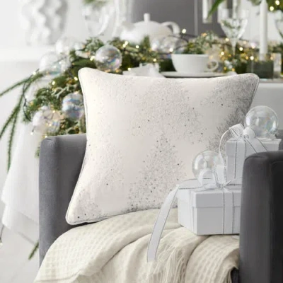 Togas Janelle Decorative Pillow In White