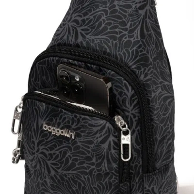 Baggallini Securtex Anti-theft Daytripper Sling Bag In Black