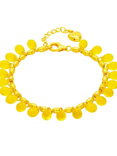 玻璃串珠LOGO吊饰手链