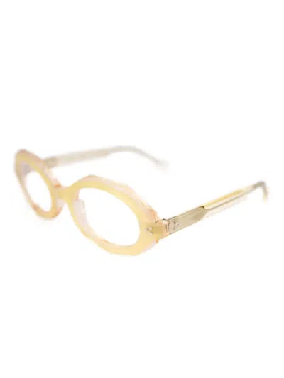 琢面椭圆形框眼镜