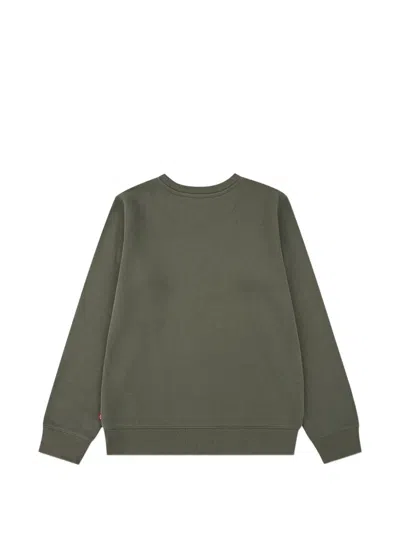 Levi's Logo-patch Sweatshirt In Green