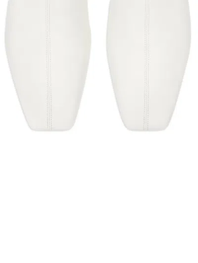 Courrèges Logo-detail Flat Boots In White