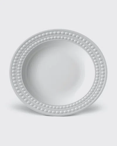 L'objet Perlee White Soup Plate In White
