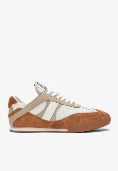 Chloé Chloe Chloe Kick Brown And White Sneakers In Mesh And Leather Women In Multi