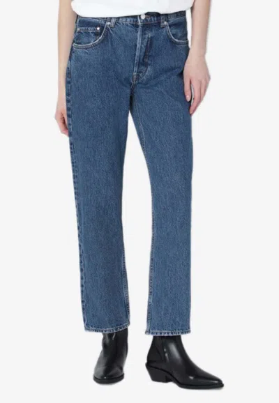 Anine Bing Indigo-blue Kate Jeans Women In Brown