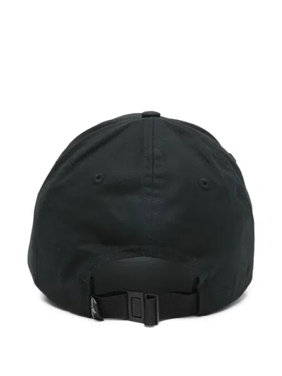 Stone Island Compass Pattern Baseball Cap In Black