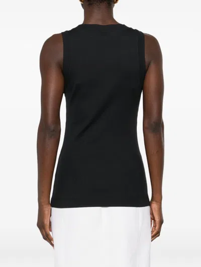 Brunello Cucinelli Cotton Tank Top In Black