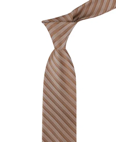 Calvin Klein Men's Margot Stripe Tie In Brown