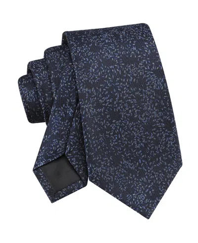 Calvin Klein Men's Jean Floral Pattern Tie In Blue