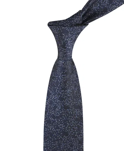 Calvin Klein Men's Jean Floral Pattern Tie In Blue