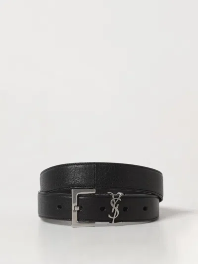Saint Laurent Belt Men  In Black