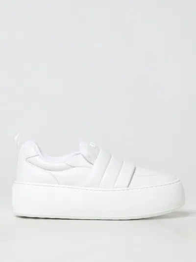 Roger Vivier Platform Sneakers Featuring Pull Tab In White