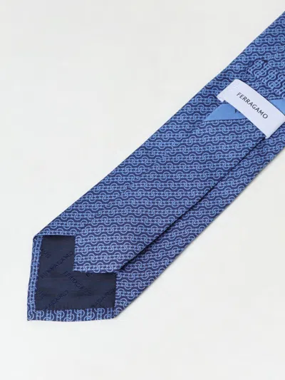 Ferragamo Tie Men  In Blue