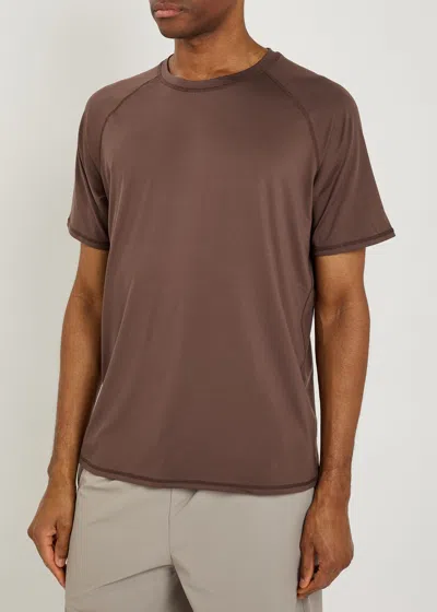 Condition Core Stretch-jersey T-shirt In Brown