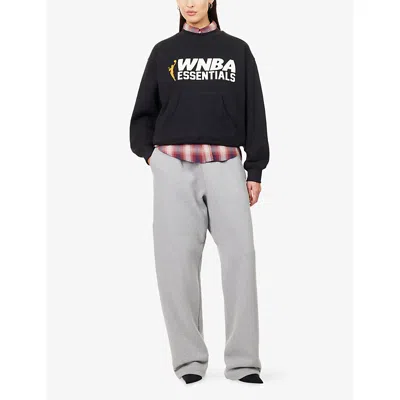 Essentials Mens Vintage Black Fog X  X Wnba Graphic-print Sweatshirt Xs In Black