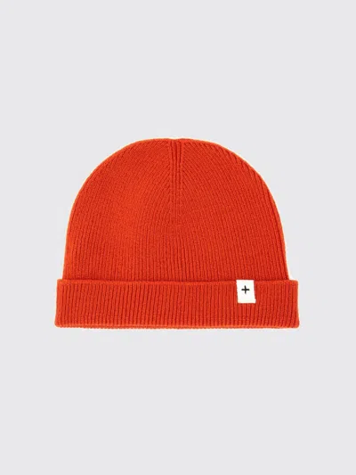 Jil Sander Ribbed Folded Brim Hat In Orange