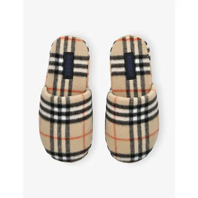 Burberry Quilted Check Sandals For Women In Neutral