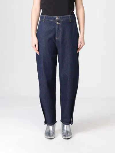 Liu •jo Cropped Balloon Jeans In Blue