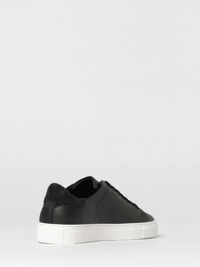Axel Arigato 90 Clean Black Low Top Sneakers With Logo Lettering On The Side In Leather Man In Multi