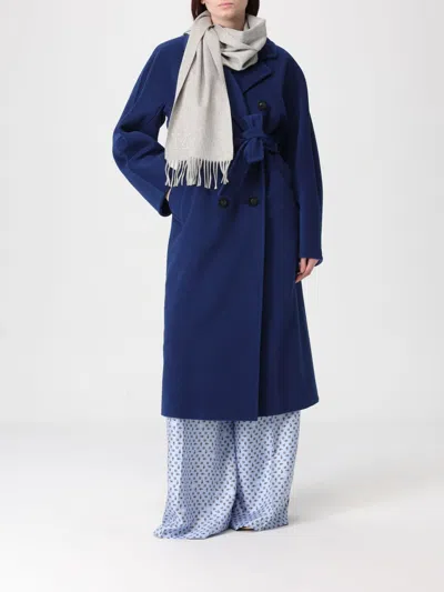 Max Mara Coat Woman  In Blue
