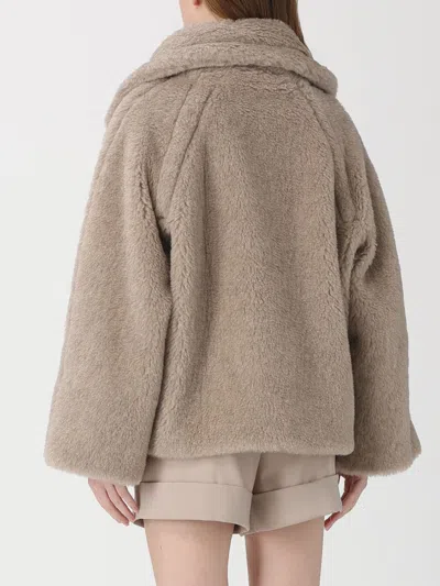 Max Mara Double-breasted Wool-blend Jacket In Neutral