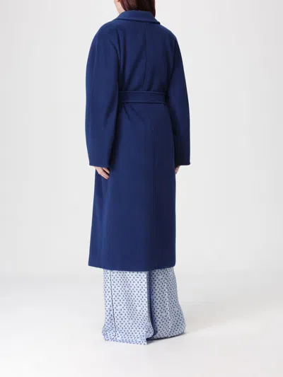 Max Mara Coat Woman  In Blue