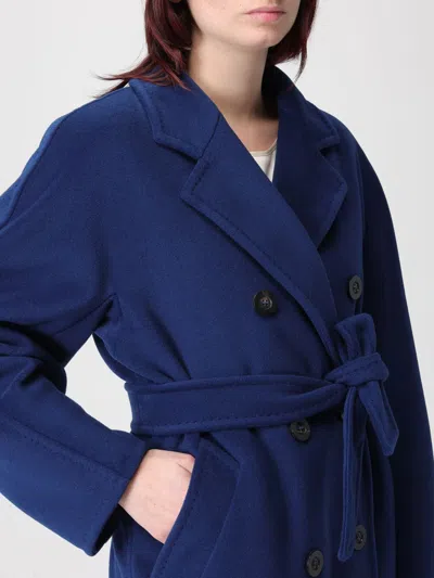 Max Mara Coat Woman  In Blue